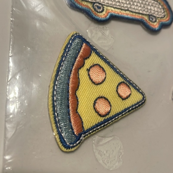 Cat & Jack decoration Patches pizza skateboard cat New adhesive back Lot‎ of 3 - Picture 3 of 7